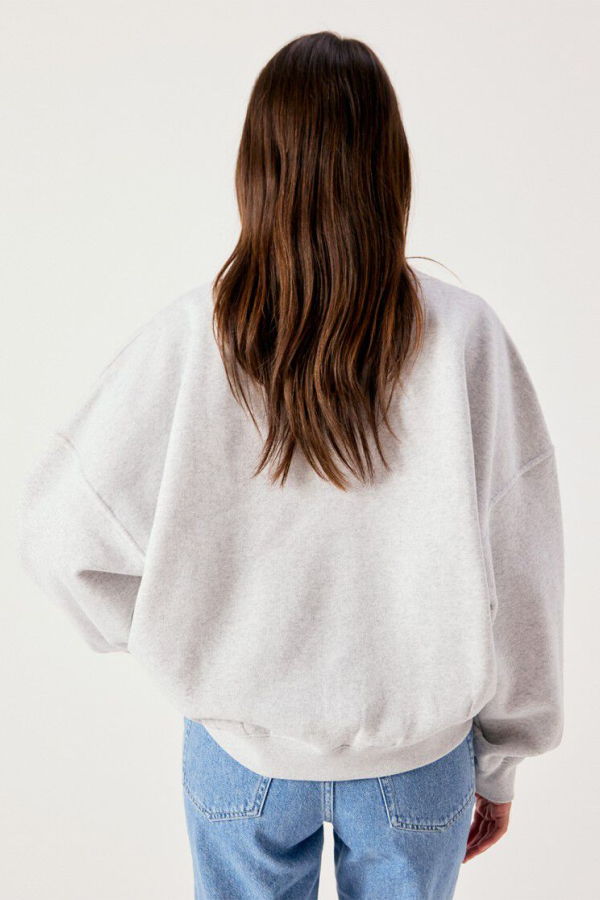 American Vintage Baptown Sweatshirt - Heather Grey