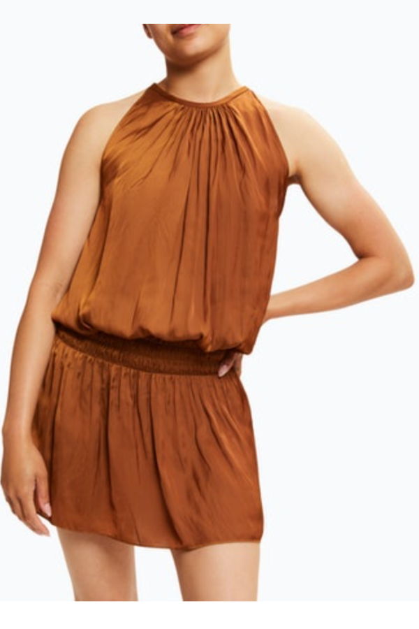 Ramy Brook Shiny Paris Dress - Copper