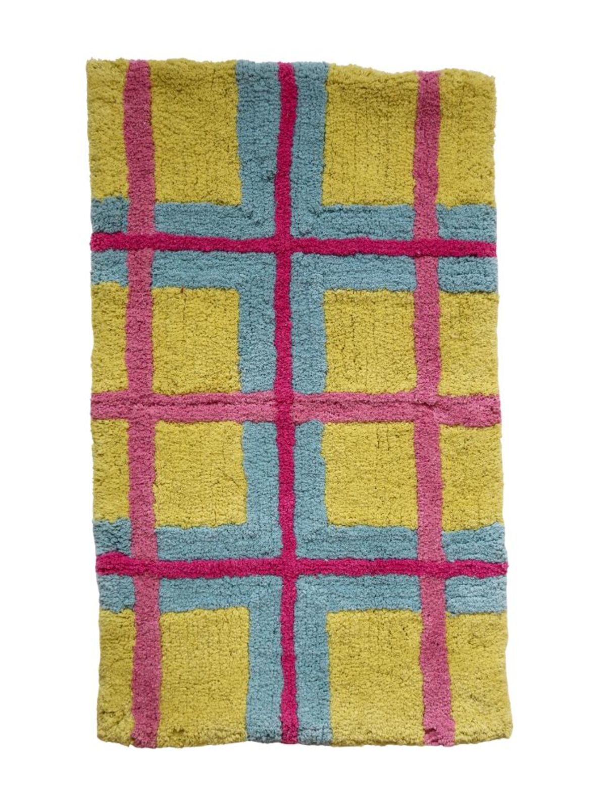Mosey Me Pollen Plaid Bath Mat - Image 2 of 4