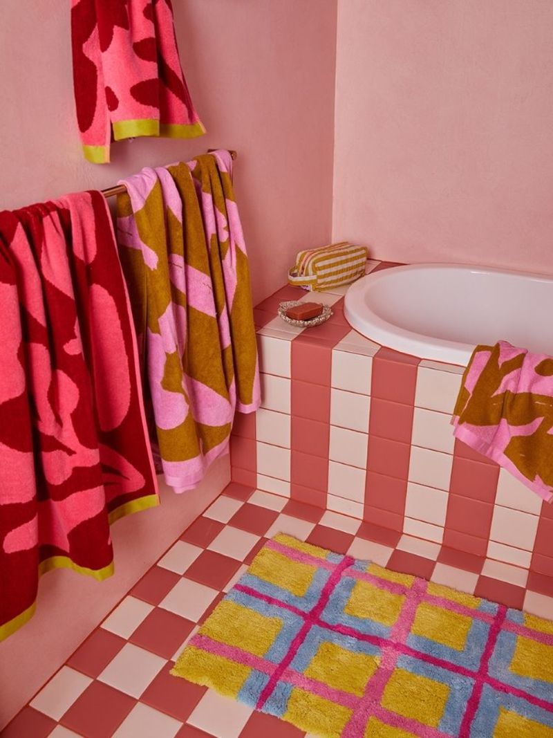 Mosey Me Pollen Plaid Bath Mat