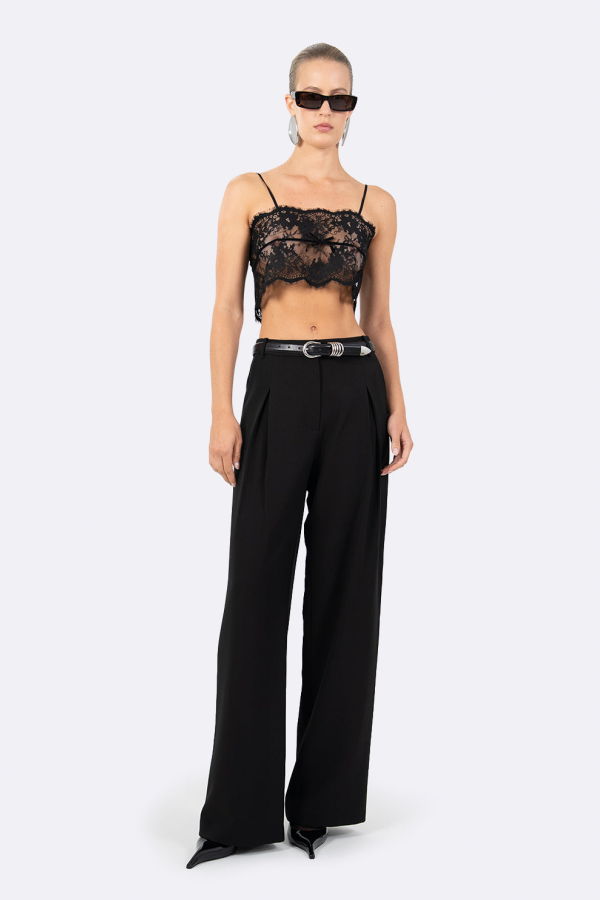 Nonchalant Label Clarissa Crop Top - Black