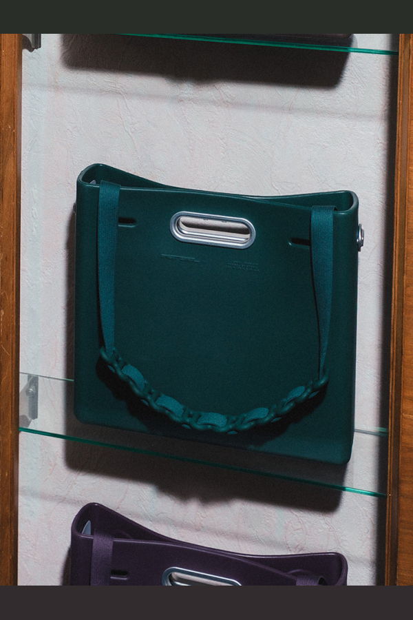 Parsel East West Clutch Medium Velvet Bag