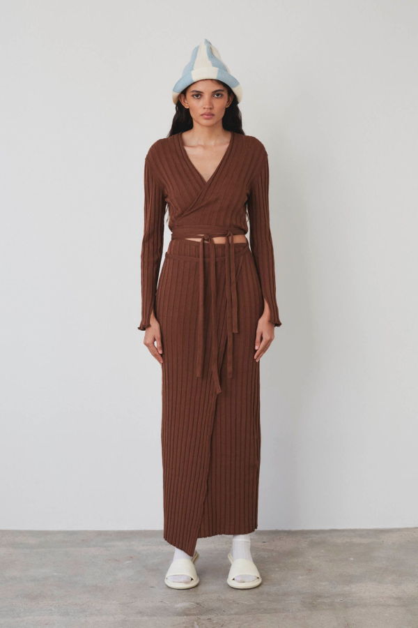 Rus Chu Skirt - Chestnut