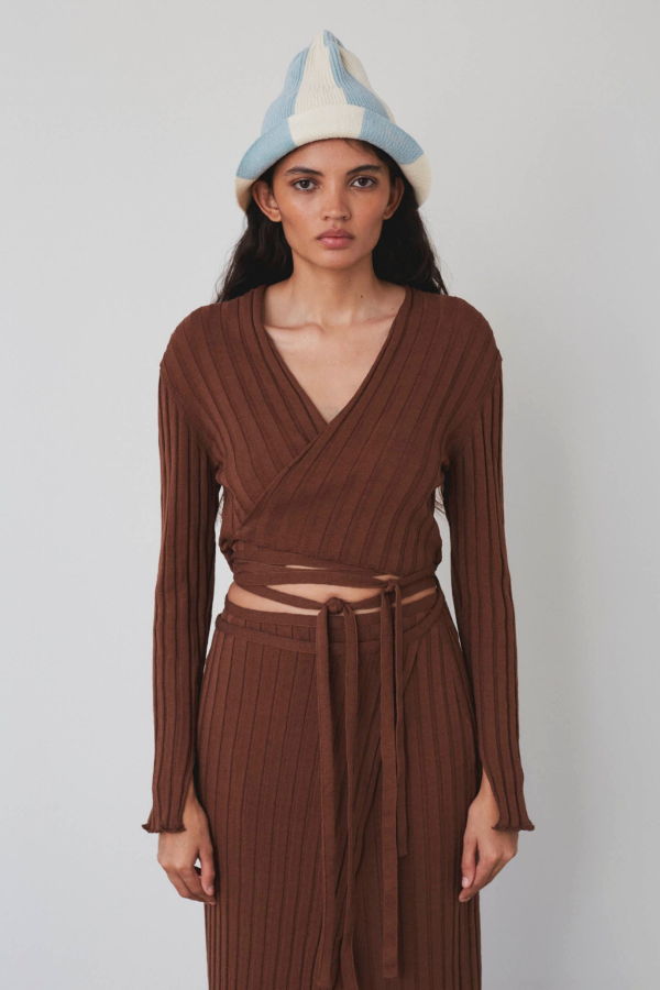 Rus Hoyo Cardigan - Chestnut