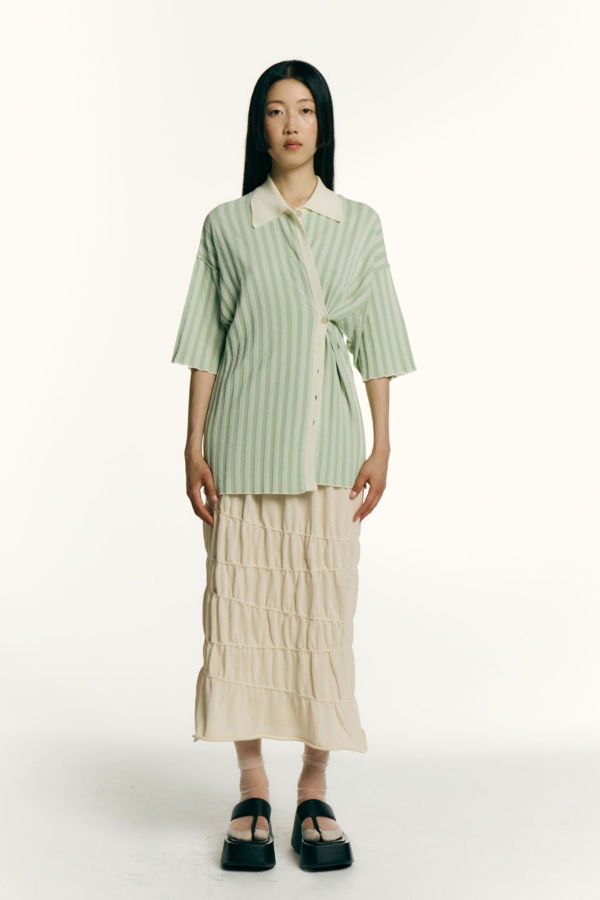 Rus Tatami Shirt - Light Sage/Chalk