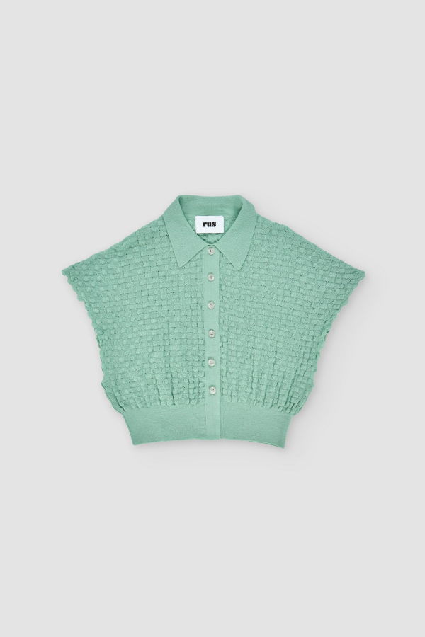 Rus Ume Vest - Soft Green