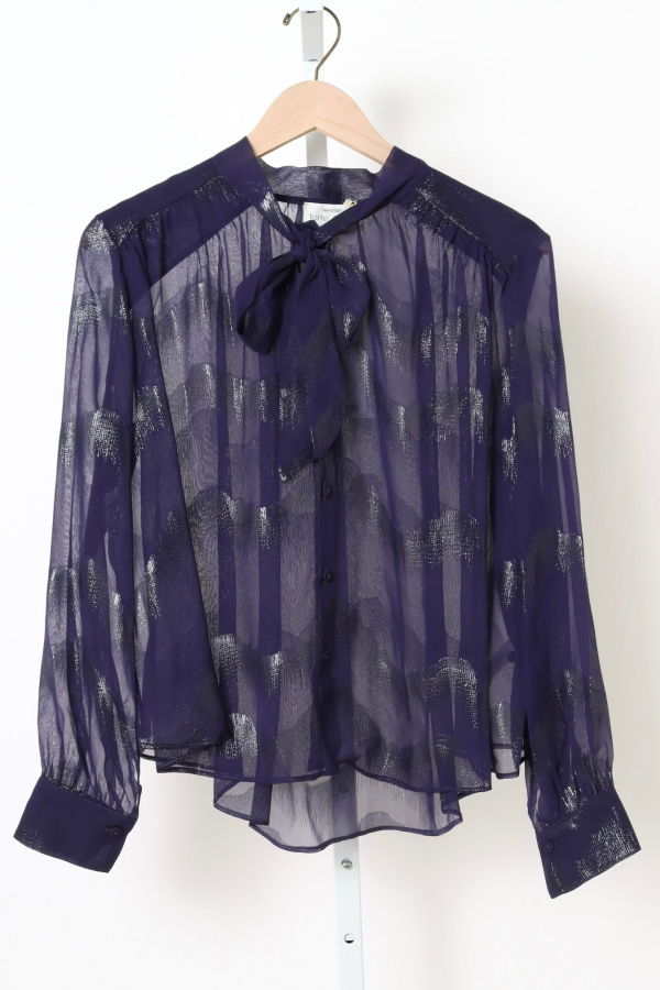 Forte Forte "Nuages D'Argent" Bow-Tie Shirt