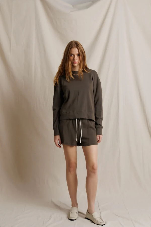 Perfect White Tee Tyler Sweatshirt - Dark Olive