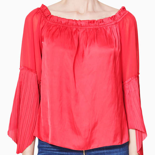 Ramy Brook Coralie Top - Rouge