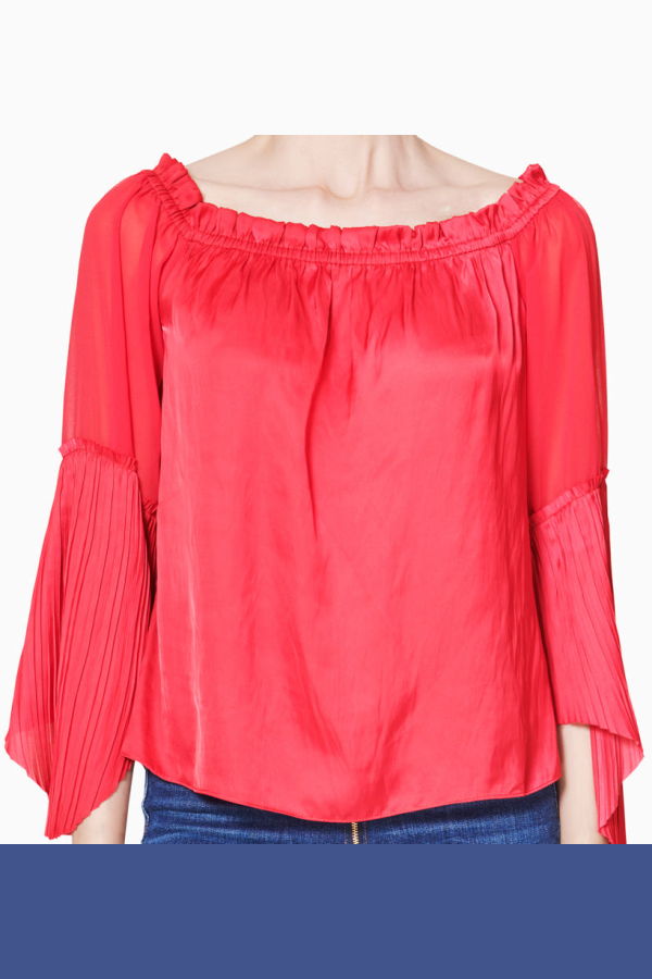 Ramy Brook Coralie Top - Rouge