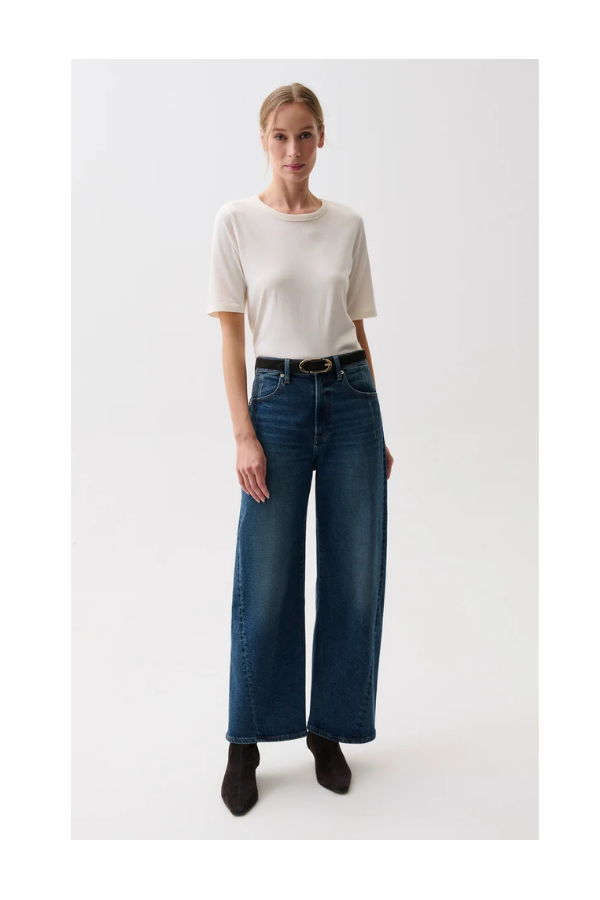 Pistola Kyra Ankle High Rise Bowed Ankle Jeans