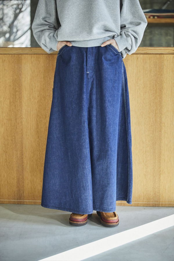 Orslow 30's Painter Long Denim Skirt