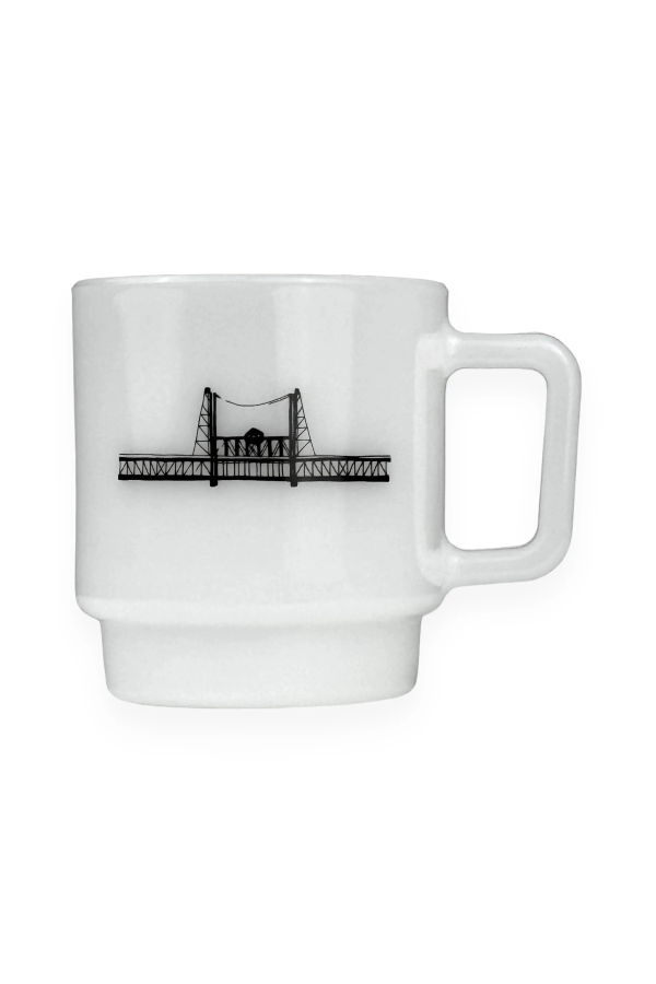 MACHUS Private Label Souvenir Milk Glass Mug