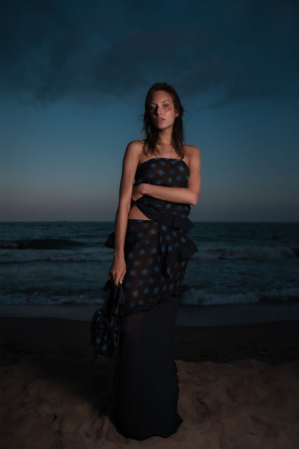 Carmen Says Palma Flower Print Ecstasy Skirt