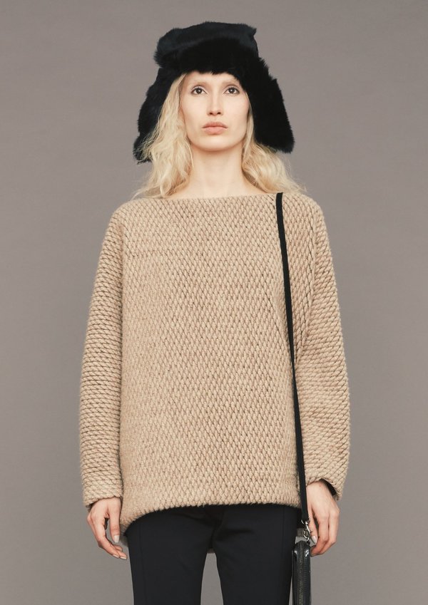 knit sweater with pockets