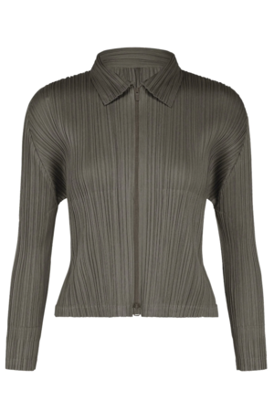 Pleats Please by Issey Miyake Monthly Colors: August Zip Cardigan
