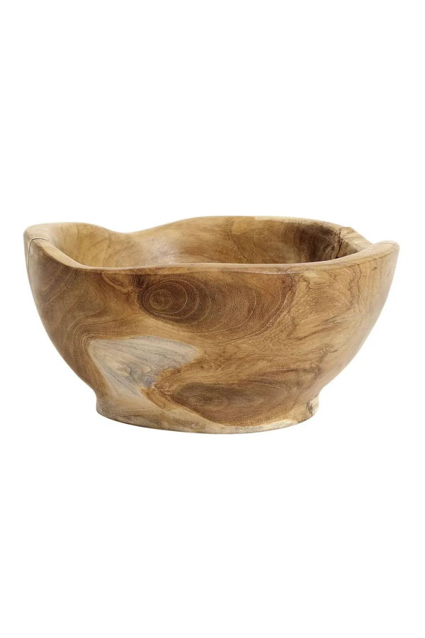 BIDKhome Recycled Teak Salad Bowl