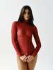 mai petit Julia Top - Cherry Leopardo - Thumbnail 1