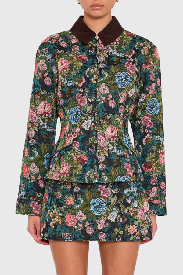 Amanda Uprichard Jalen Jacket - Malachite Multi