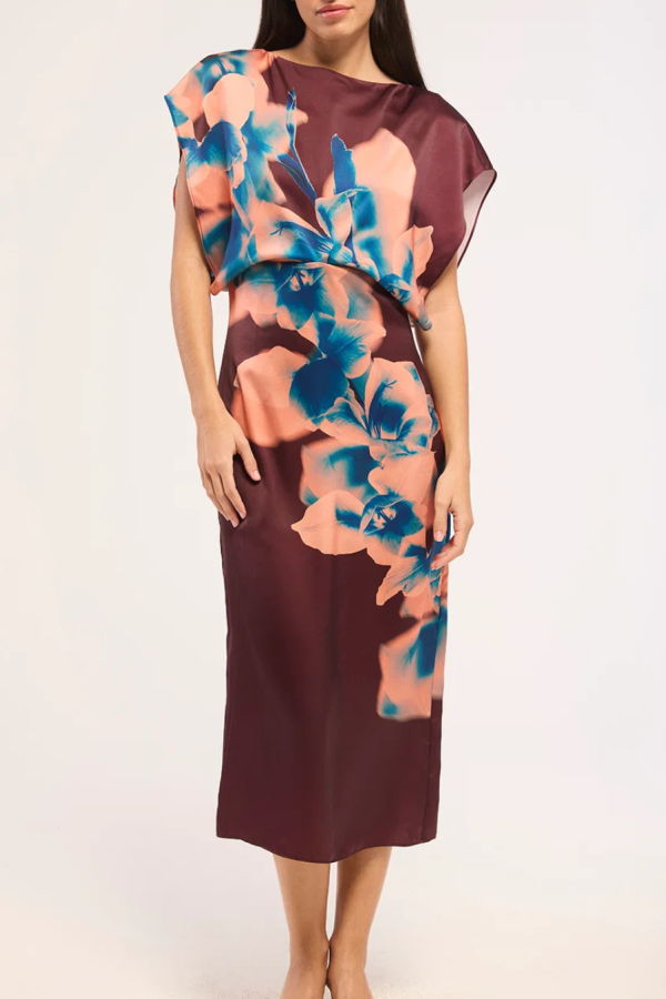 Misa Los Angeles Lenny Dress - Cerulean Orchid