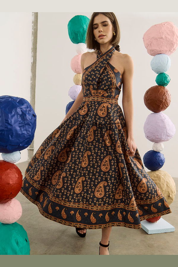 Hunter Bell Bellamy Dress - Glen Paisley