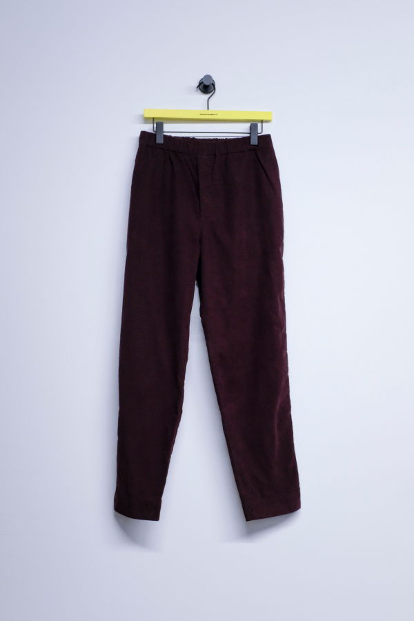 Casey Casey Pin Cord Jog Ah Pant - Burgundy