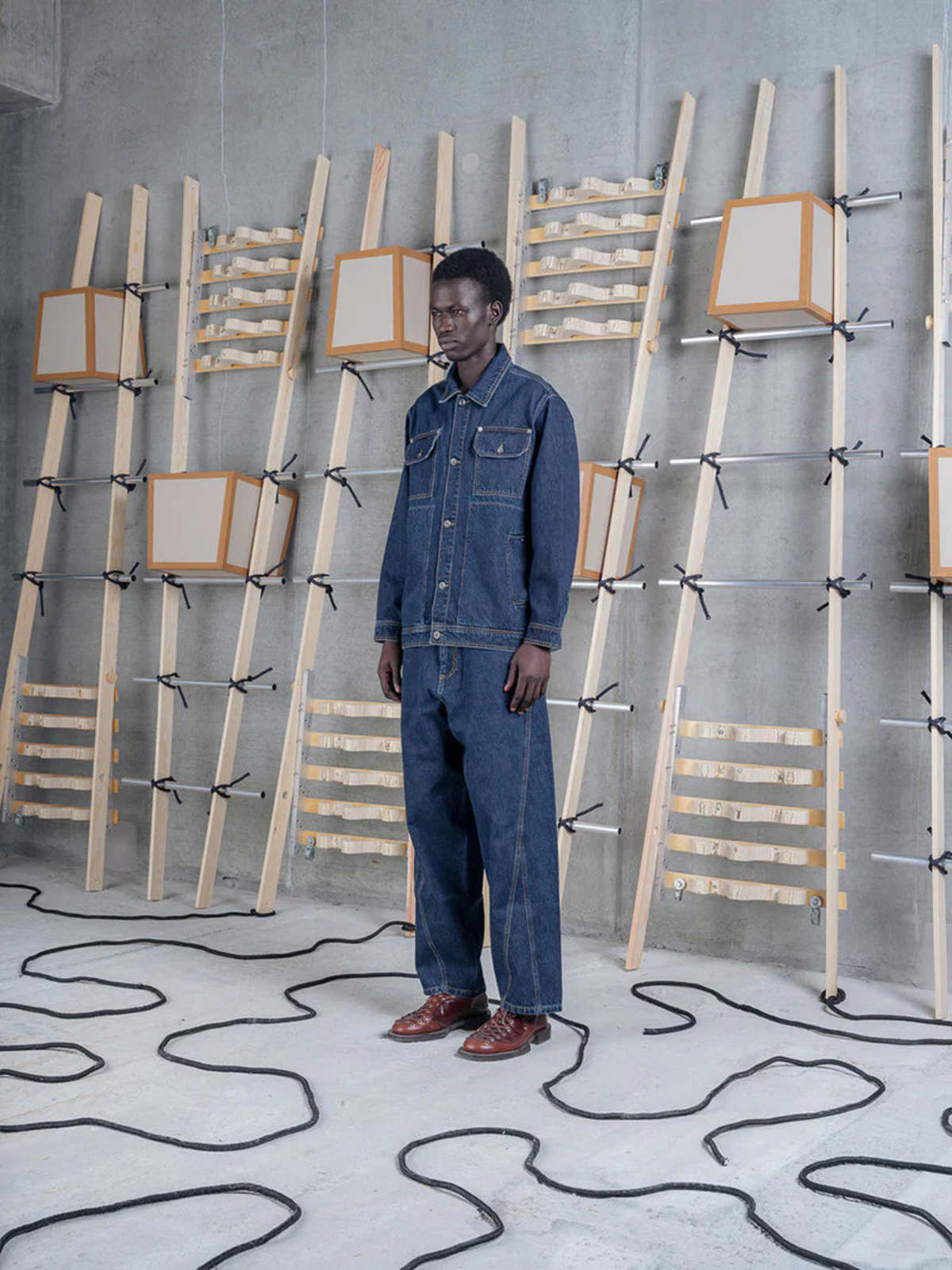 Henrik Vibskov Amphi Pants - Rinse Denim - Image 4 of 5