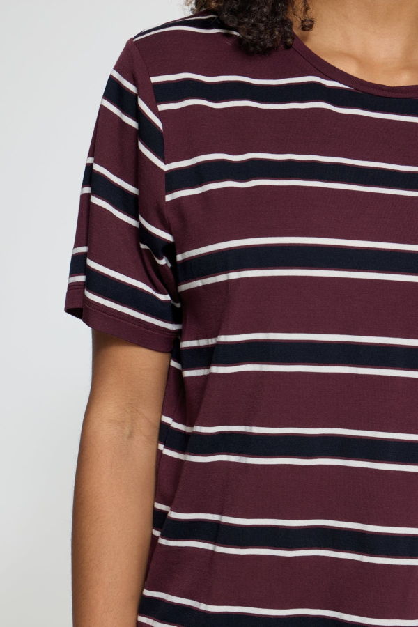 Ichi Rebetta Boxy Striped Tee