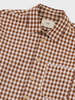 FOLK Easy Fit Shirt - Clay/Cream Gingham - Thumbnail 5