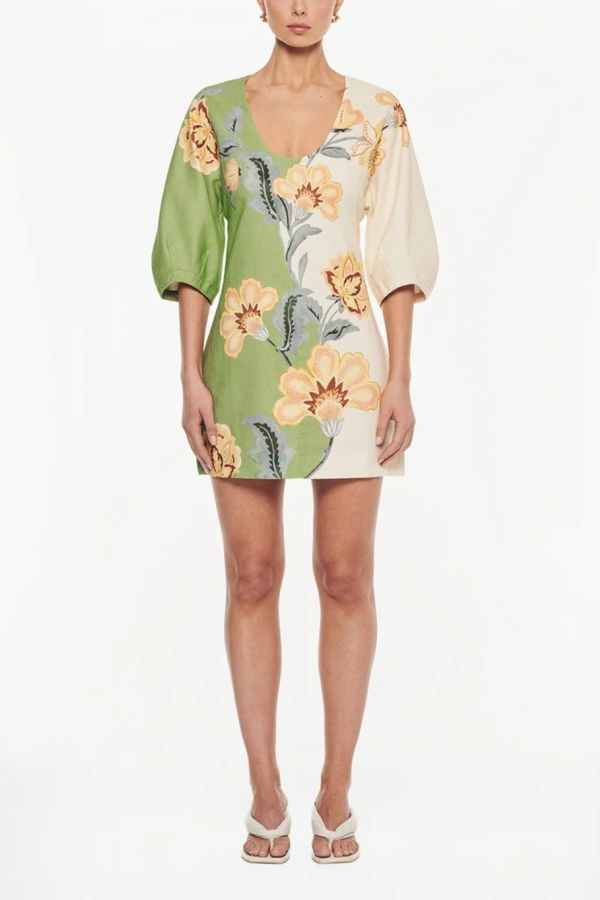 Kivari Lotte Mini Dress - Green
