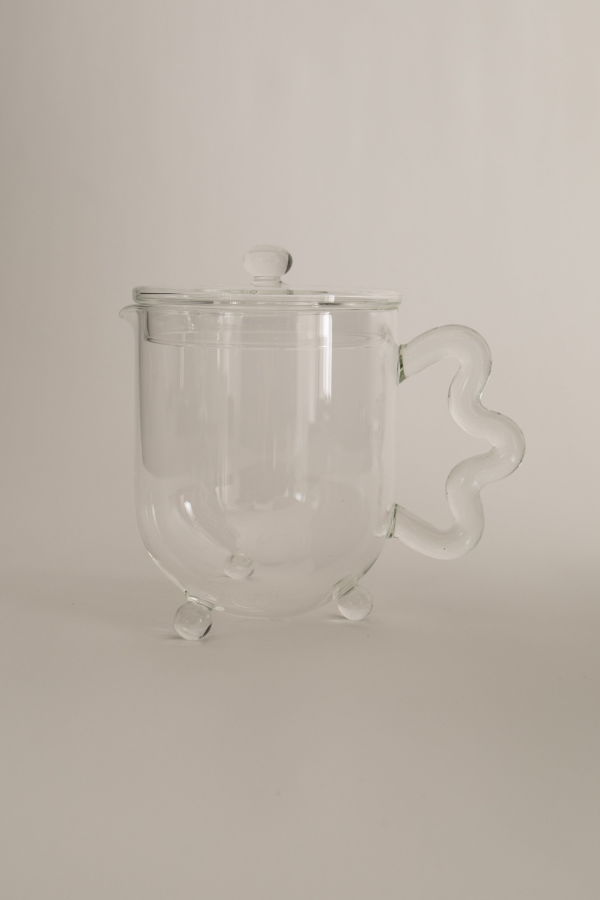 Sophie Lou Jacobsen Bloom Teapot - Clear
