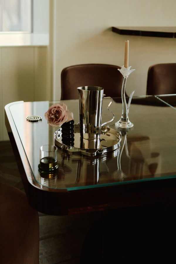 Sophie Lou Jacobsen Spiral Coaster Set - Silver
