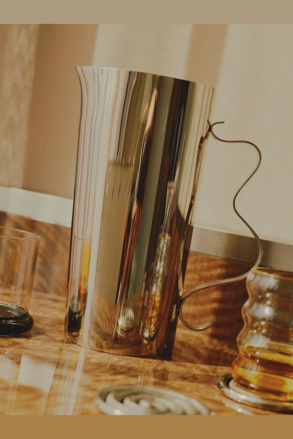 Sophie Lou Jacobsen Squiggle Pitcher - Stainless Steel