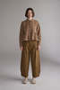 amente Printed Pleated Blouse - Gold/Cream - Thumbnail 3