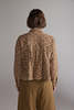 amente Printed Pleated Blouse - Gold/Cream - Thumbnail 7
