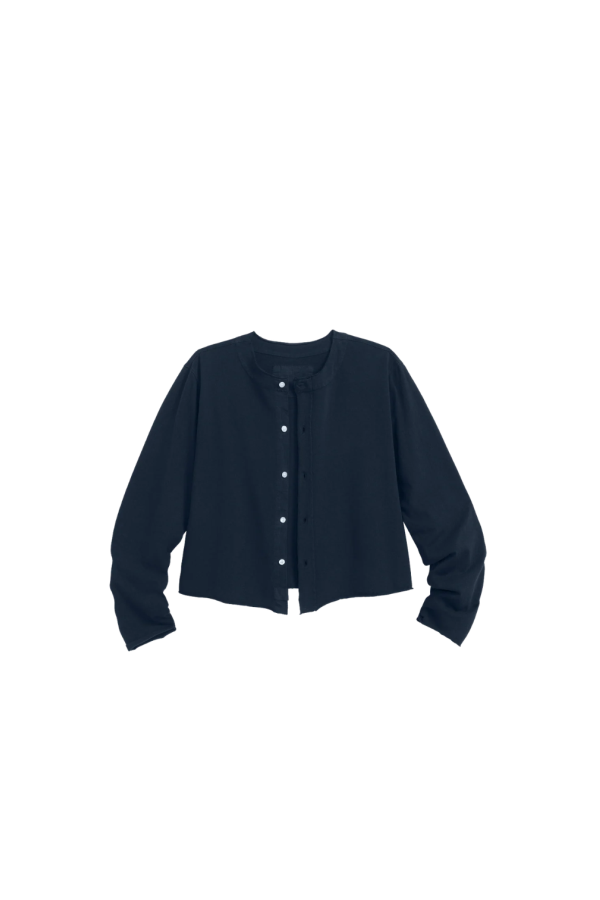 Frank & Eileen Jackie T-Shirt Cardigan - Classic Navy