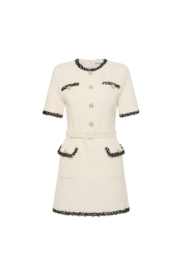 REBECCA VALLANCE Jacquie Mini Dress - Cream