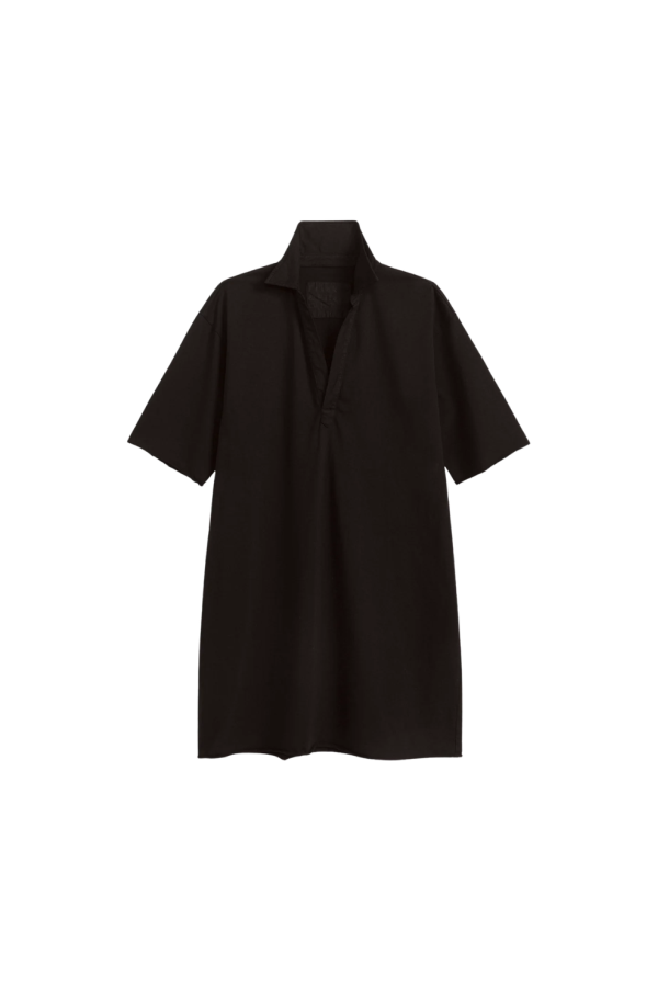 Frank & Eileen Mini Emma Popover Dress - Black