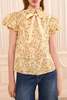 Ulla Johnson Estela S/S Cotton Top - Chamomile - Thumbnail 1