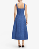 Leo Lin Beatrice Embellished Vegan Suede Midi Dress - Azure - Thumbnail 6