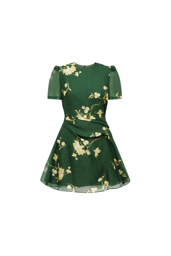 Leo Lin Elyse Mini Dress - Forest Print