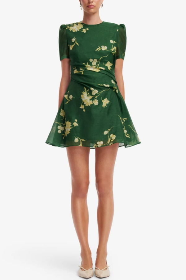 Leo Lin Elyse Mini Dress - Forest Print
