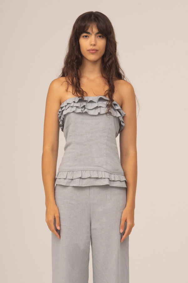 Carmen Says Noctis Fringe Top