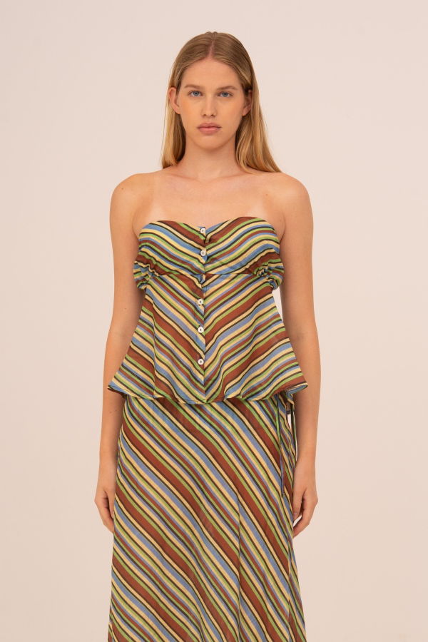 Carmen Says Cala Striped Top
