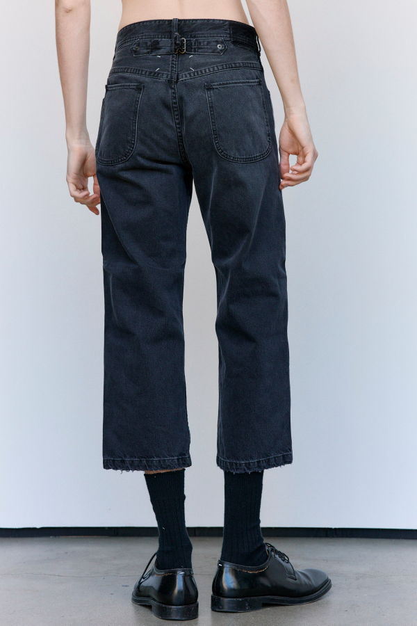Maison Margiela Cotton Straight-Leg Cropped Jeans