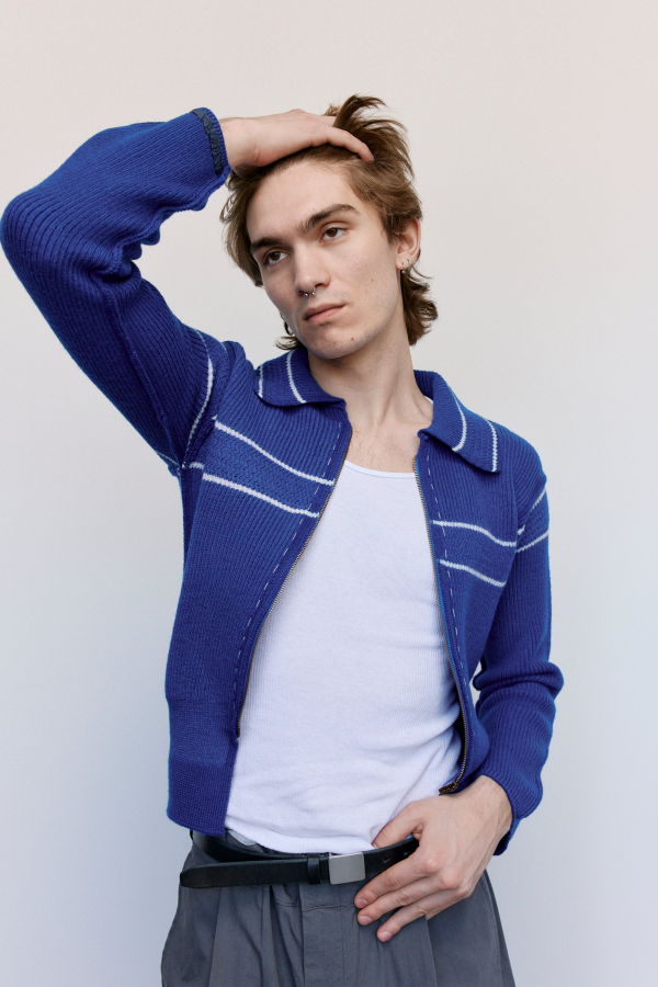 Maison Margiela Sunbleached Wool Cardigan
