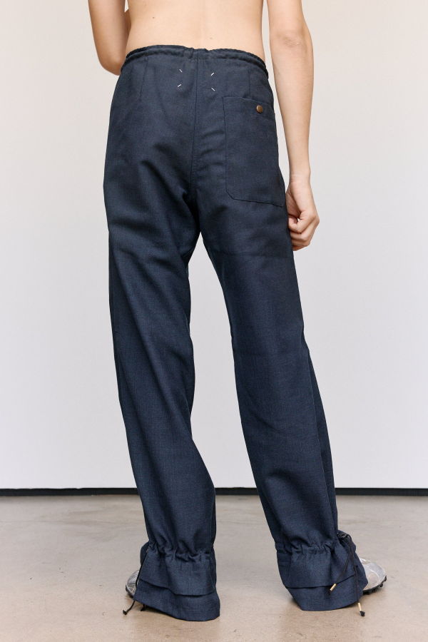 Maison Margiela Gathered Wool Trousers