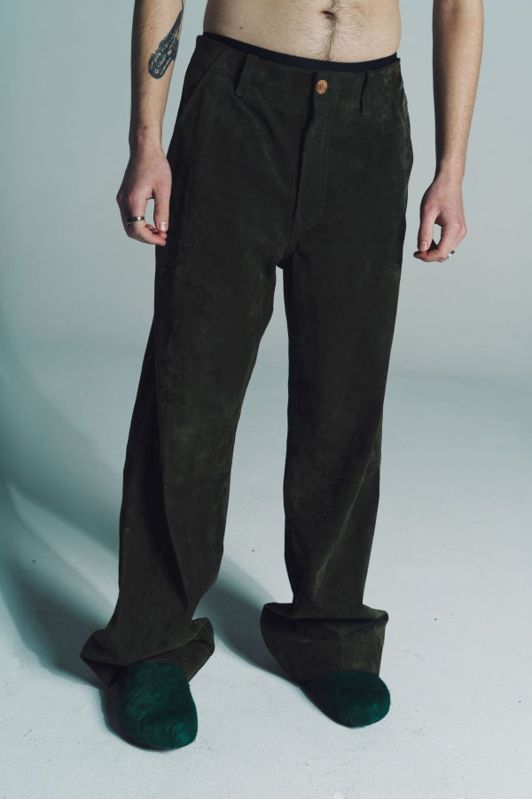 Marni Calf Suede Compact Trousers