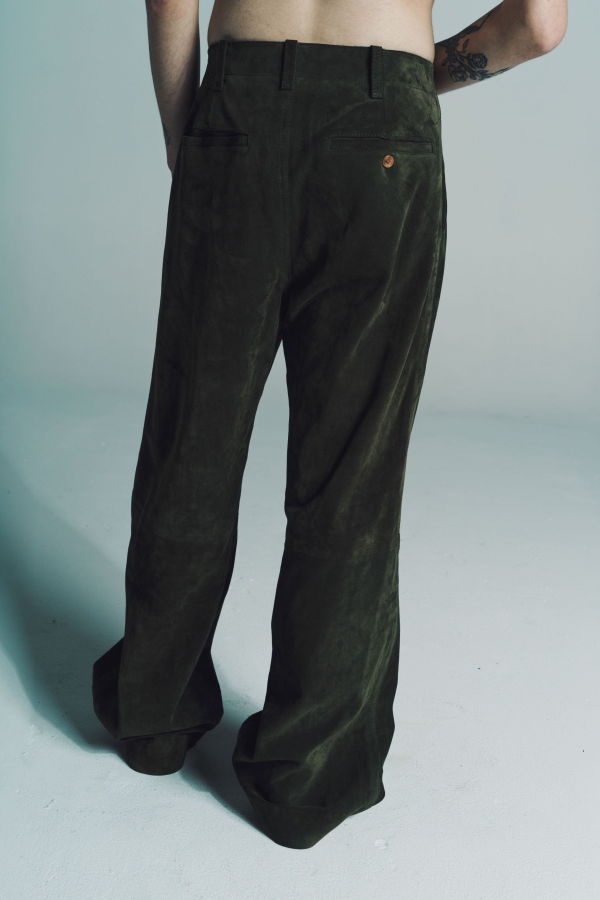 Marni Calf Suede Compact Trousers
