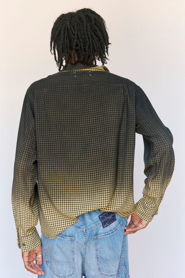 Maison Margiela Rayon Gradient Check Shirt